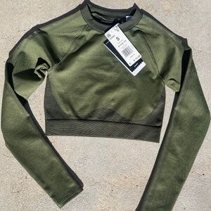 Adidas x Ivy Park cropped long sleeve top